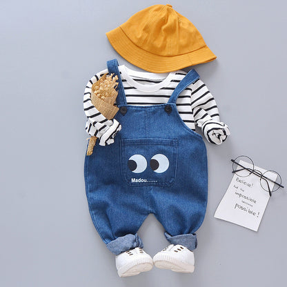 Striped Big Eyes Suit