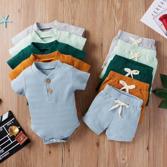 Short-sleeved Baby Bodysuit