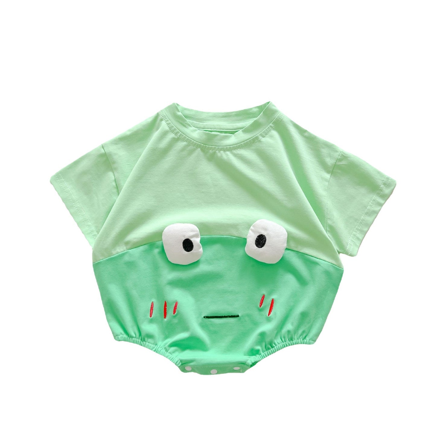 Frog Cotton Triangle Rompers